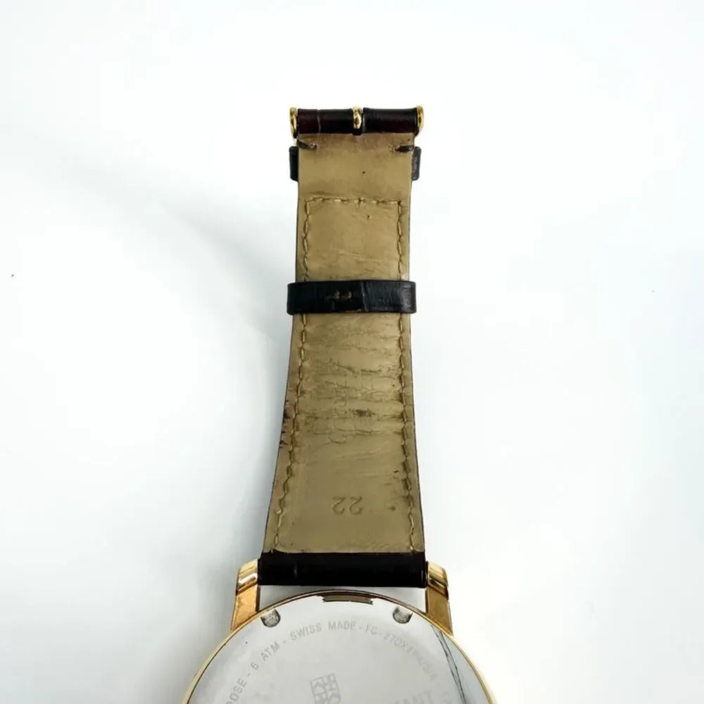 Frederique Constant Classic Business Timer Gold Brown